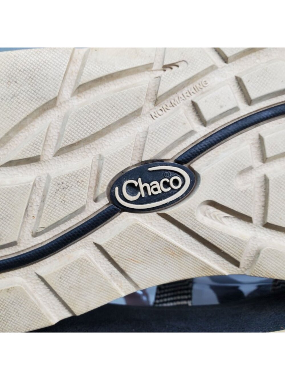 Chaco Shoes Womens Size 9 Z/Cloud 2 Black White Textile Sandals *Read* - Picture 8 of 12